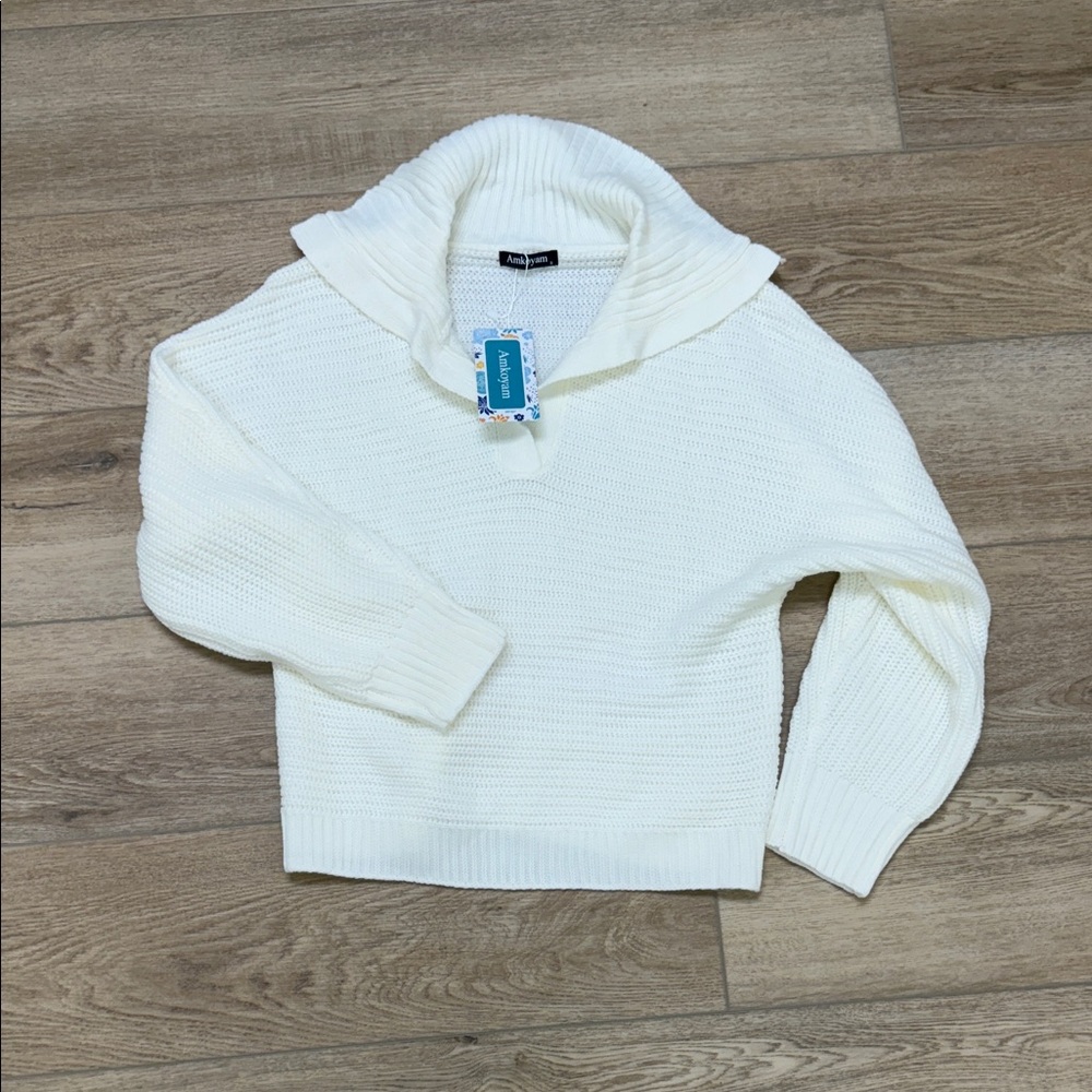 White Knit Sweater